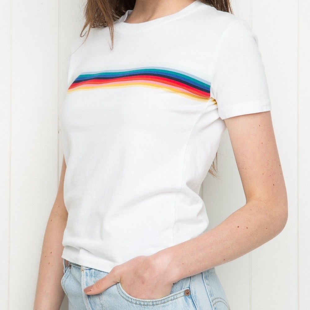 Brandy Melville Rainbow tee